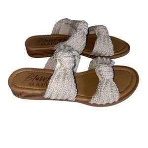 Blowfish Malibu Ashland Crochet Knot Sandals in Off-white Size 8.5